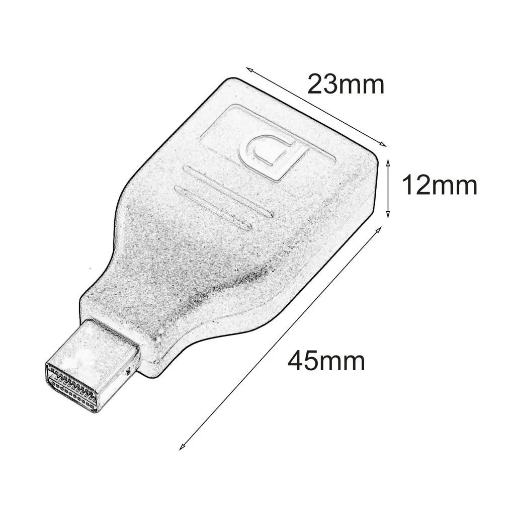 

Mini Display Port Male To Display Port Female Adapter Convertor Universal Male To Female DP Display Port Adapter