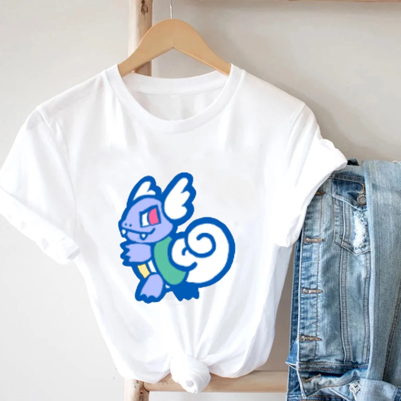 

Tortoise Character Animals Nature T-Shirt For Teenagers Cute Retro Fashion Round Neck T-shirt Ear Winged Turtle Short Sleeve Tee