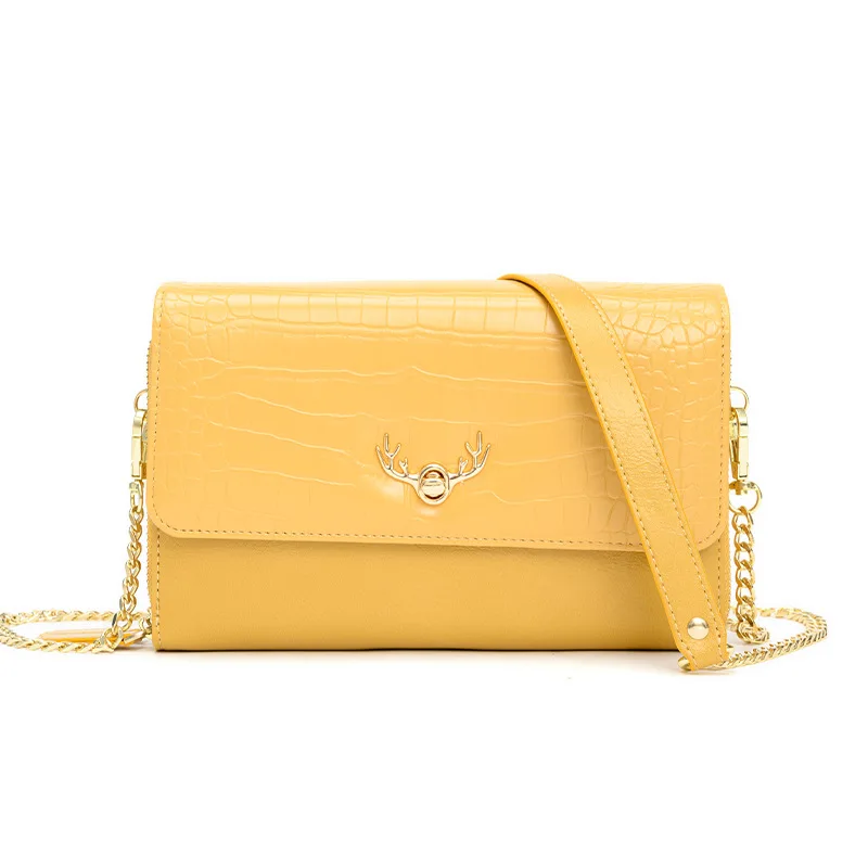 

2020 New Single Shoulder Crossbody Bag and Small CK Versatile Small Square Women Bag with Deer-head and Fashion Simple Chain