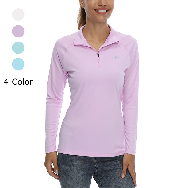 

Women UPF 50+ Sun Protection Shirt Long Sleeve SPF UV Shirt Hiking Outdoor Top Lightweight Running T shirt