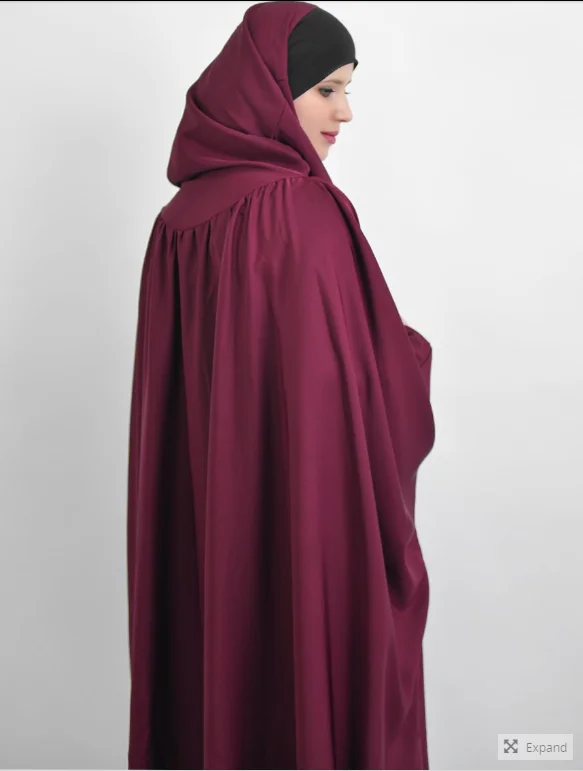 

Women Muslim Long Khimar Full Cover Hooded Abaya Maxi Dress Islamic Clothing Prayer Garment Ramadan Robe Kaftan Jilbab Djellaba