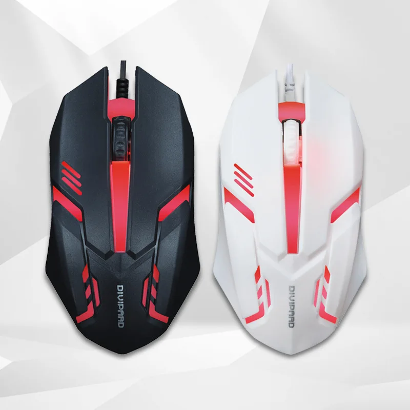 

Colorful Luminous Wired Desktop USB Office Mouse