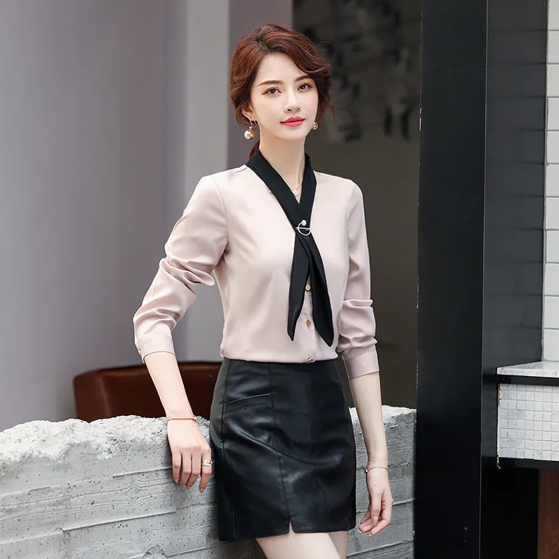 Apricot shirt Осенне-зимний женский профессиональный костюм со штанами, Женская деловая рабочая одежда, офисный Блейзер, куртка, Униформа, черный, синий, наряд, плюс размер - Цвет: Apricot shirt