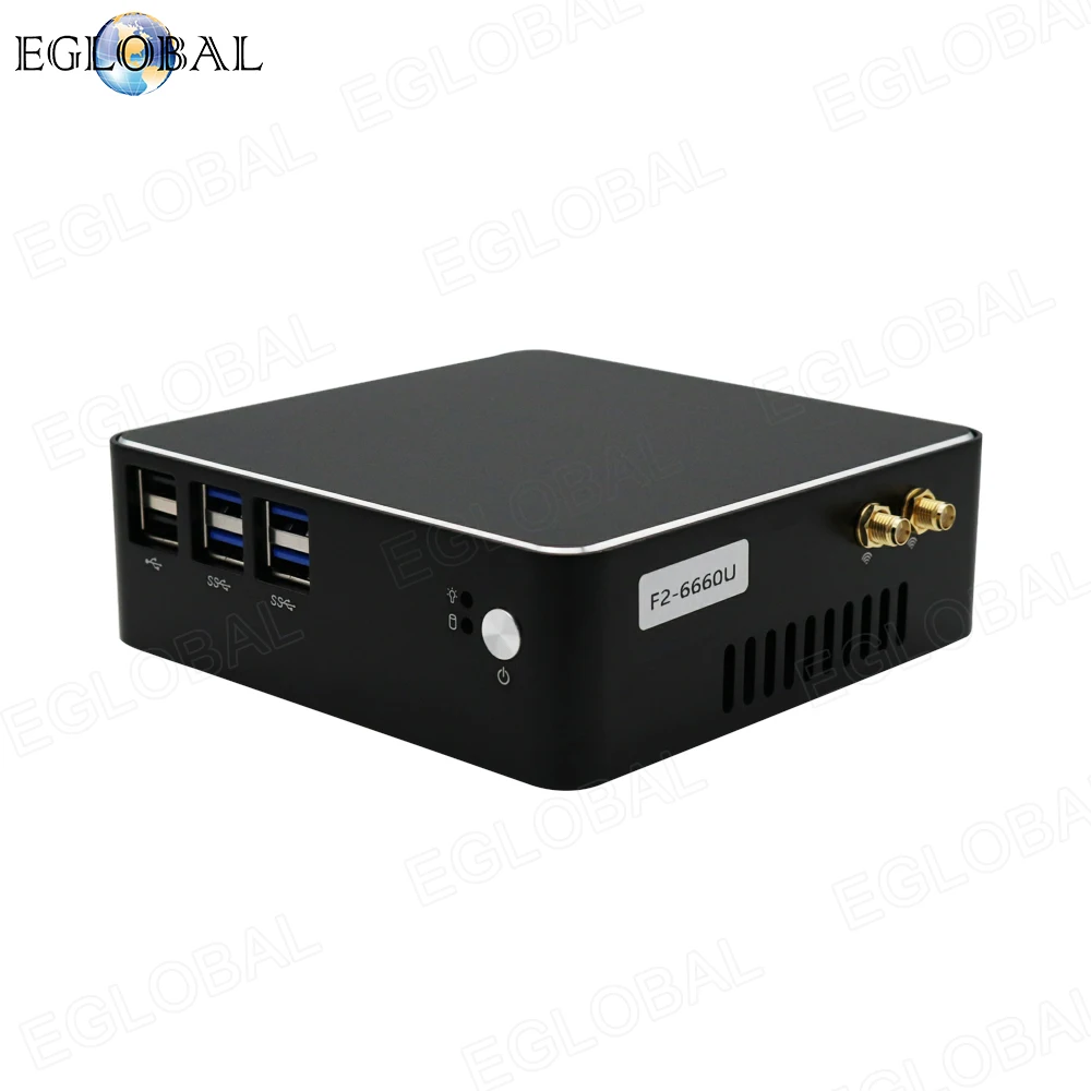 Карманный ПК Intel Core i3 7100U i5 7200U DDR3L/DDR4 вентилятор мини Windows 10 Pro Linux 4K VGA HDMI Kensington Lock
