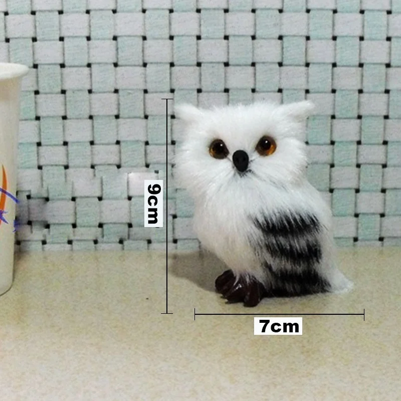 Creative Cute Owl Plush Toys Accessories Kids Gift Handmade Crafts Collection Office Decoration Miniature Figurines | Дом и сад