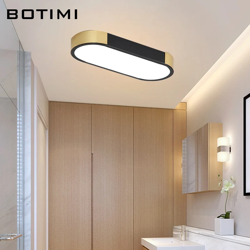 Современные потолочные светодиодные светильники BOTIMI 220 В для офиса