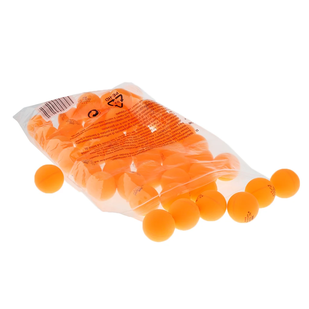 

50 Pieces/Pack 3 Star Table Tennis Balls Pong Practice Balls White Orange