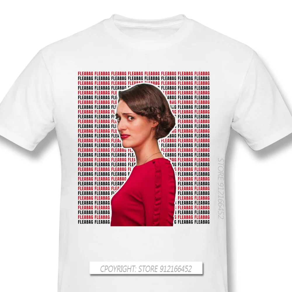 

Men Comedy Fleabag British TV Series Black T-Shirts Chatty Wednesdays Cute TShirt Pure Cotton Tee Harajuku Shirt