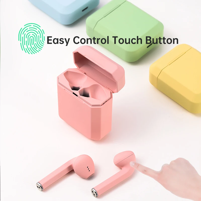 Беспроводные наушники Bluetooth 5 0 TWS матовые вкладыши Macaron гарнитура с микрофоном