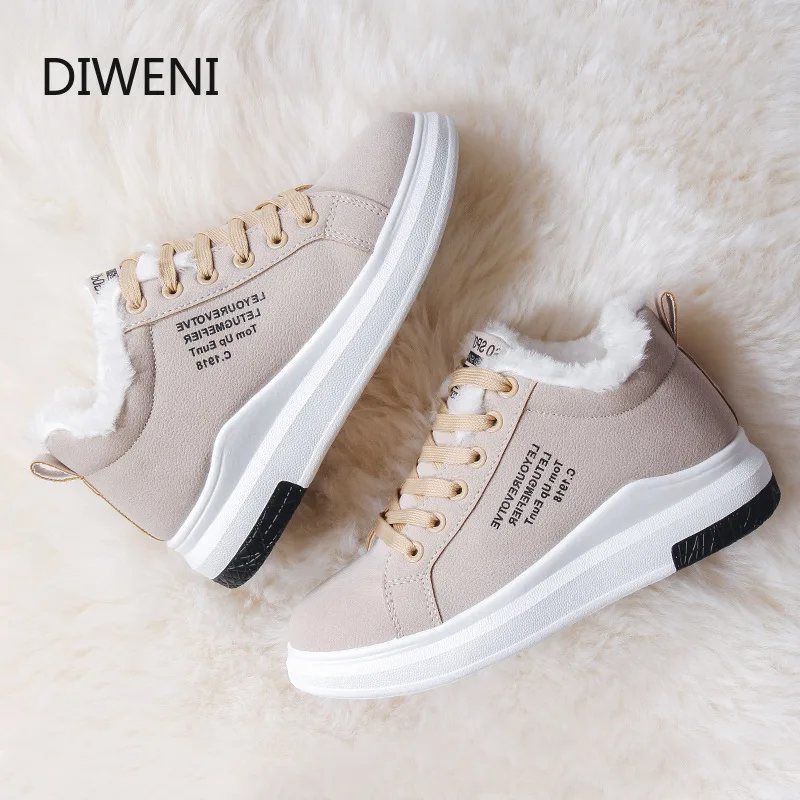DIWEINI женские ботинки зимняя обувь очень теплые зимние ботильоны Botas Mujer Плюшевые