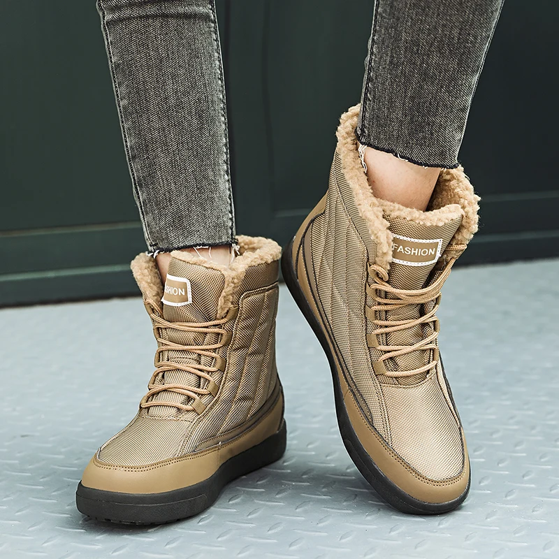 Зимние женские сапоги для снежной погоды высокого качества сохраняющие тепло до