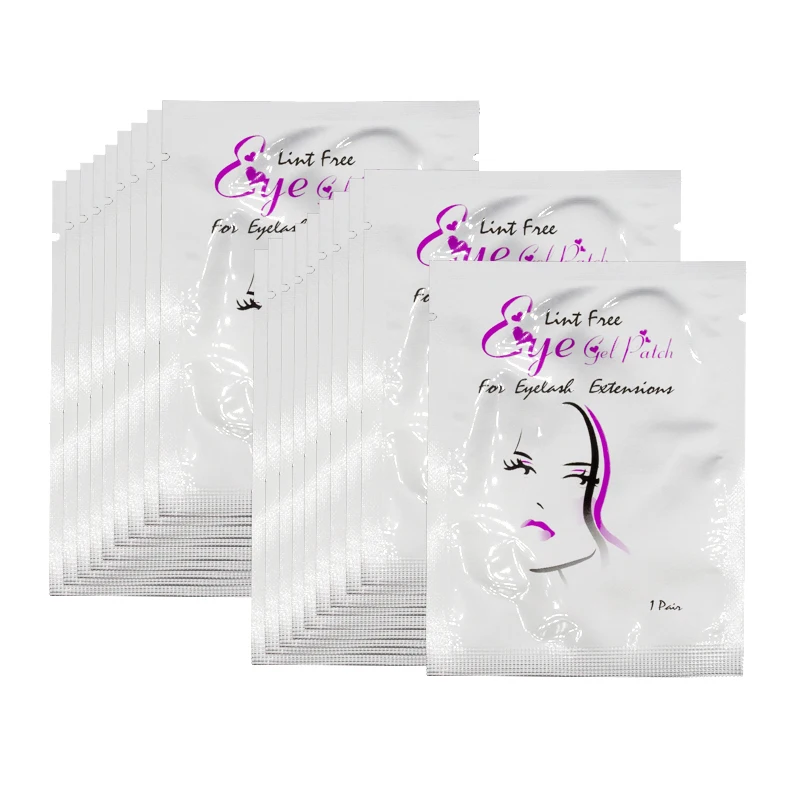 Накладки для глаз 10/20 пар накладки ресниц без ворса одноразовые бумажные