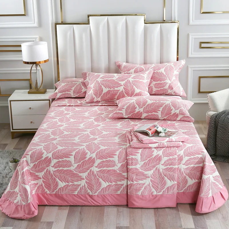 

Bedspread Cotton lovely Bedding Set For Home Linens Quilting Coverlet Cover Blanket Pillowcases 1/3 pcs