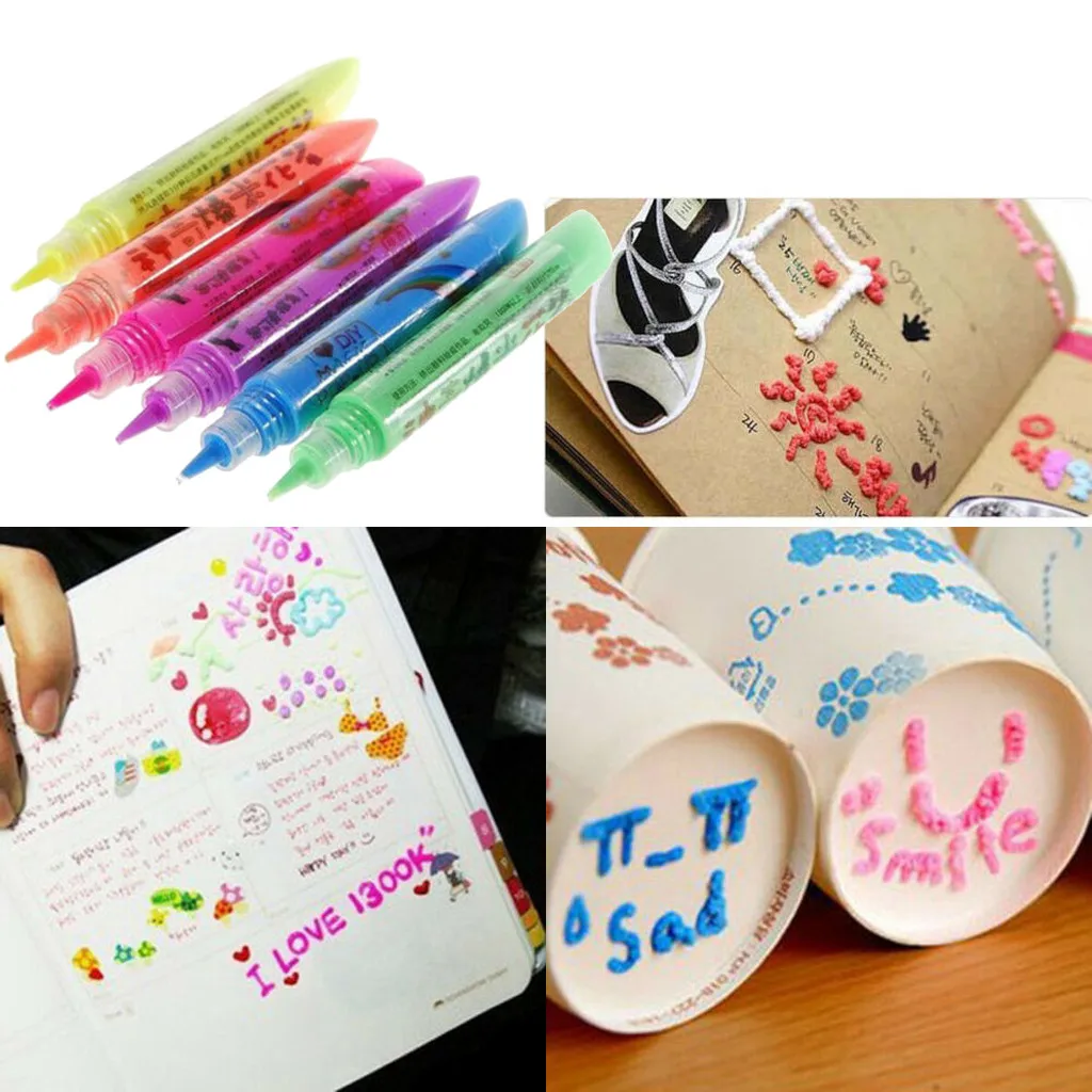 Волшебная ручка попкорн для творчества 6 шт./компл. многофункциональный маркер