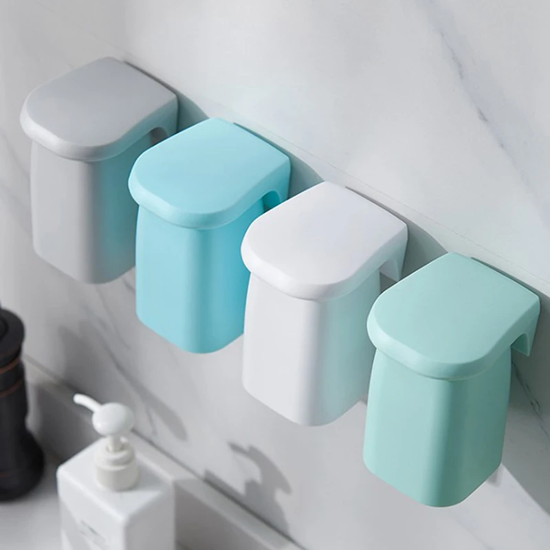 

Bathroom Magnetic Suction Mouthwash Cup Wall-mounted Plastic Drain Shelf Holder