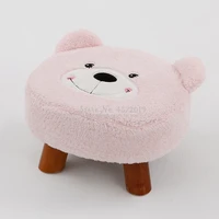 cartoon stool home solid wood children adult fashion coffee table stool short living room sofa bench change shoe bench small ben