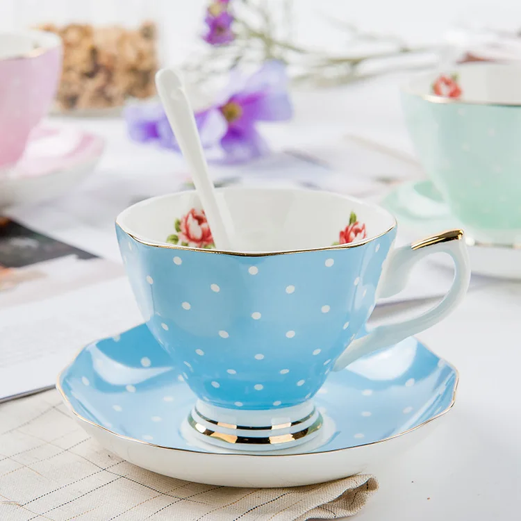Кофейный набор из костяного фарфора в Европейском стиле керамическая чашка