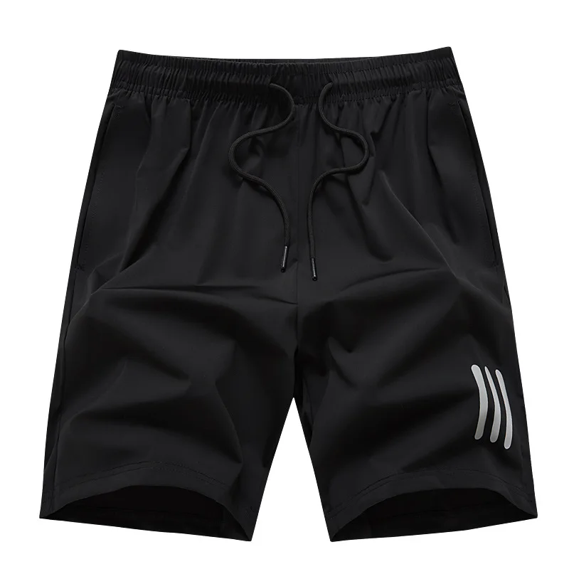 

Summer Sports Shorts Men's Ice Silk Pants Middle Pants Elastic Quick Drying Men's Casual Large Shorts