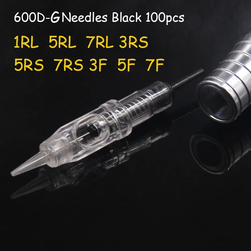 Иглы татуировки картриджа 100 шт. RL RS F Профессиональные Одноразовые