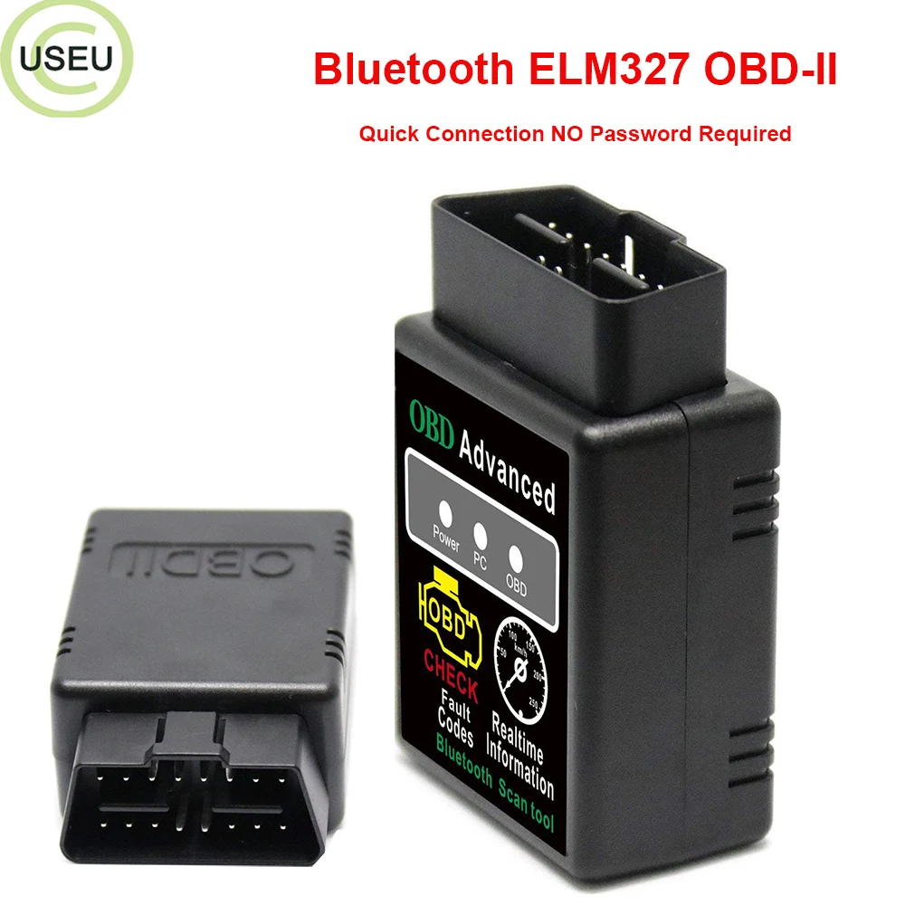 USEU диагностический сканер obd ii Bluetooth адаптер для прибора ELM327 foCar сканера читатель