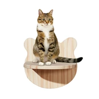diy cat climbing frame wall mounted solid wood jumping platform tree pet kitten furniture