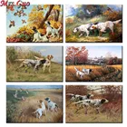 Diy алмазная живопись собака живопись Бигль Охота искусство Вышивка крестиком наборы для рукоделия полная Алмазная мозаика вышивка Рождественское украшение