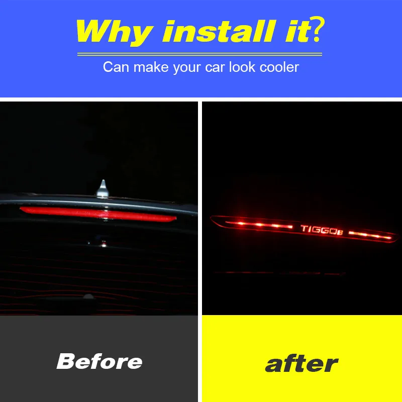 Hivotd тормозной светильник отделкой снаружи Предупреждение лампа Стикеры