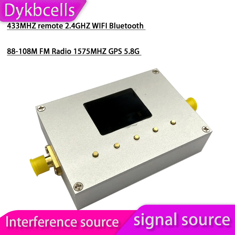 

Dykbcells Interference source Shield Sweep frequency signal source FOR 433MHZ remote 2.4G WIFI Bluetooth 88-108M FM 1575MHZ GPS