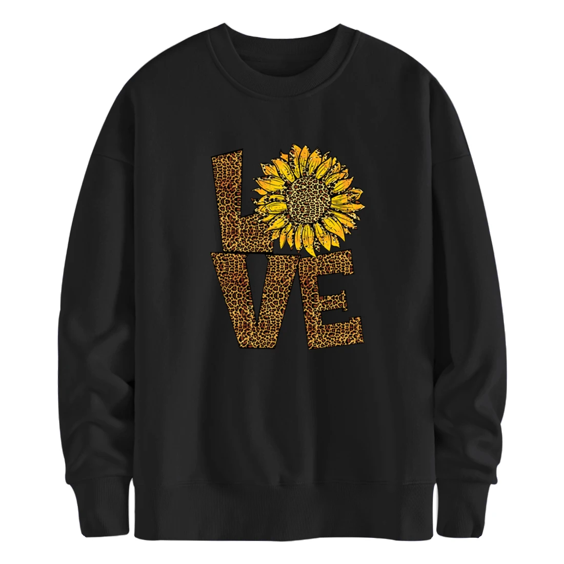 Любовь Подсолнухи с круглым вырезом мужские толстовки капюшоном принтом Новое