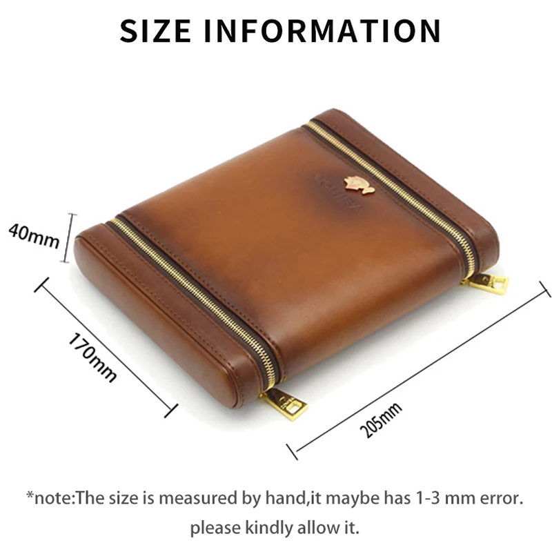 COHIBA кожаный сигарный хьюмидор Cedar Wood Cigar Case 6 трубка дорожная коробка для сигар с