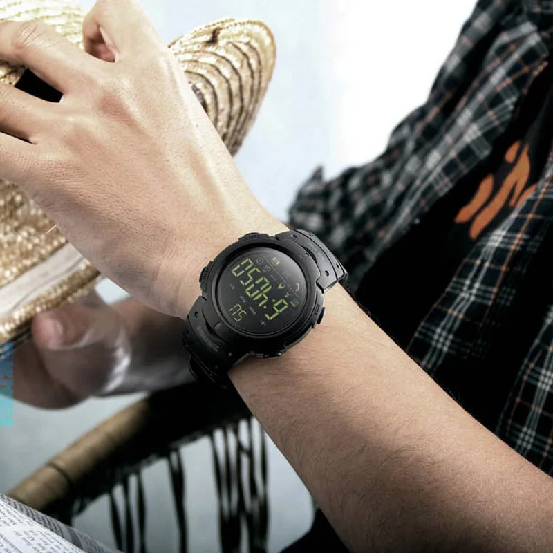 

Luxury Top Brand Big Dial LED Digital Watch Men Sports Step Watch Bluetooth Camera Call Reminder Smart Gift Hand Wrist Watches