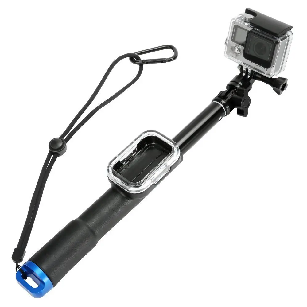 

98cm selfie stick remote control with WiFi waterproof box Bluetooth Wireless Selfie Foldable & Universal For gopro