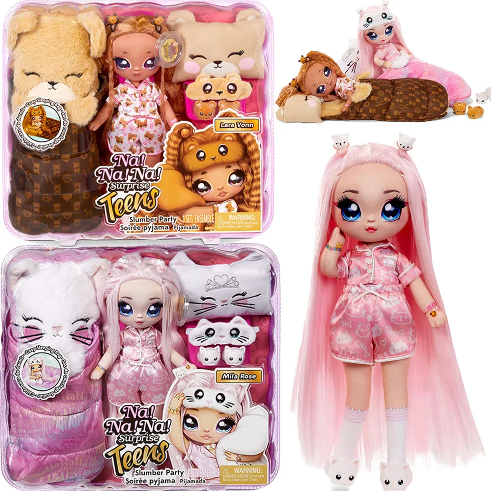 

Na Na Na Surprise Dolls Teens Slumber Party Soft Fabric Lol Fashion Doll Oiginal Cartoon Cute Toys For Girls Birthday Gifts