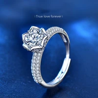 925 sterling silver moissanite ring 1ct t moissanite diamond ring wedding engagement ring for women jewelry