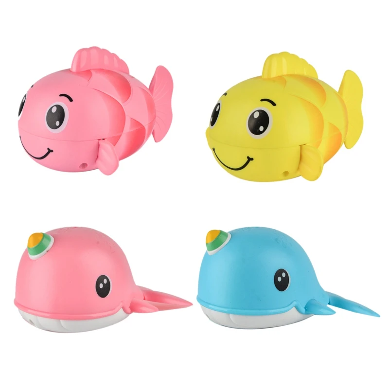 

Water Toys Baby Bath Chain Wind Up Swimming Whale/Carp Baby Bathroom Toys Fun Little Gift for Bath Toys