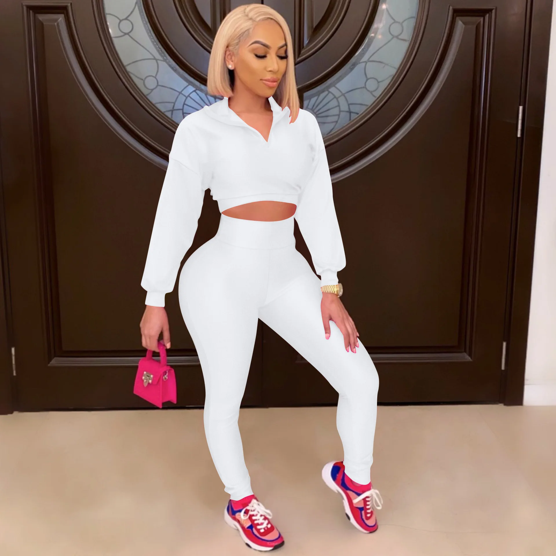 

Женский спортивный костюм с леггинсами Coffeehot, комплект из двух предметов