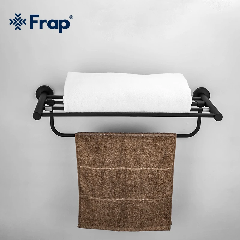 

Frap modern Style Wall Mounted Paste Towel Bars Bathroom Towel Hanger Bathroom Ace Shelf Bathroom Accessories F30224