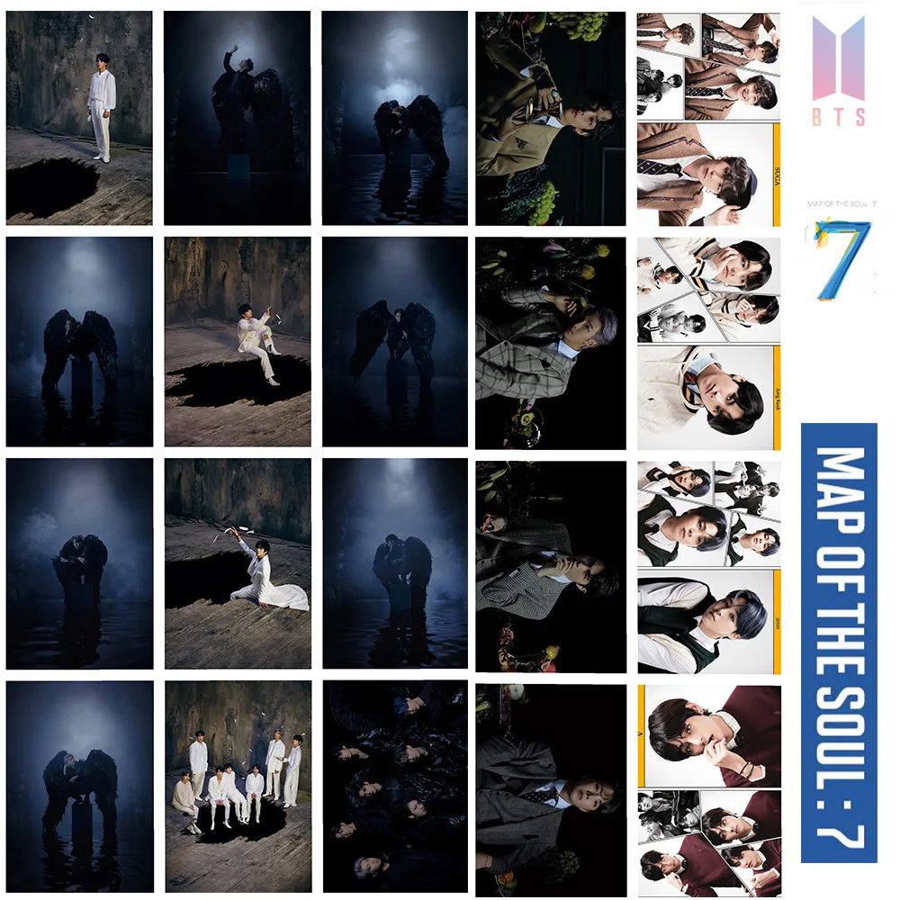 Южно корейские группы K POP Bangtan Boys плакат ломо карты Фотокарта LOVE Yourself карта души: 7