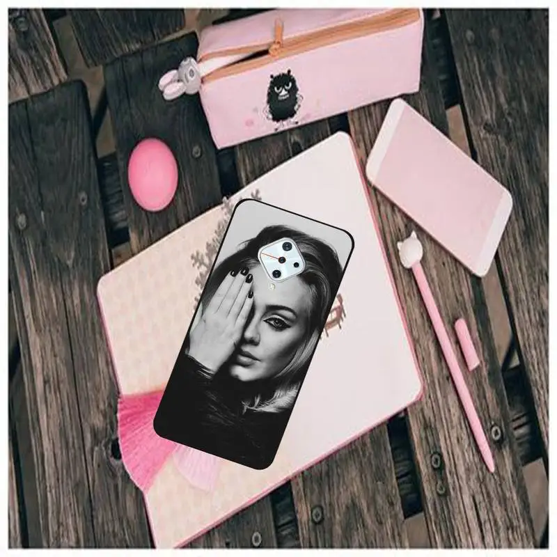 

0 Adele Black Soft Phone Case For Vivo X9 9s 20 Plus Y97 83 75 71 69 V15 V17 V5 S
