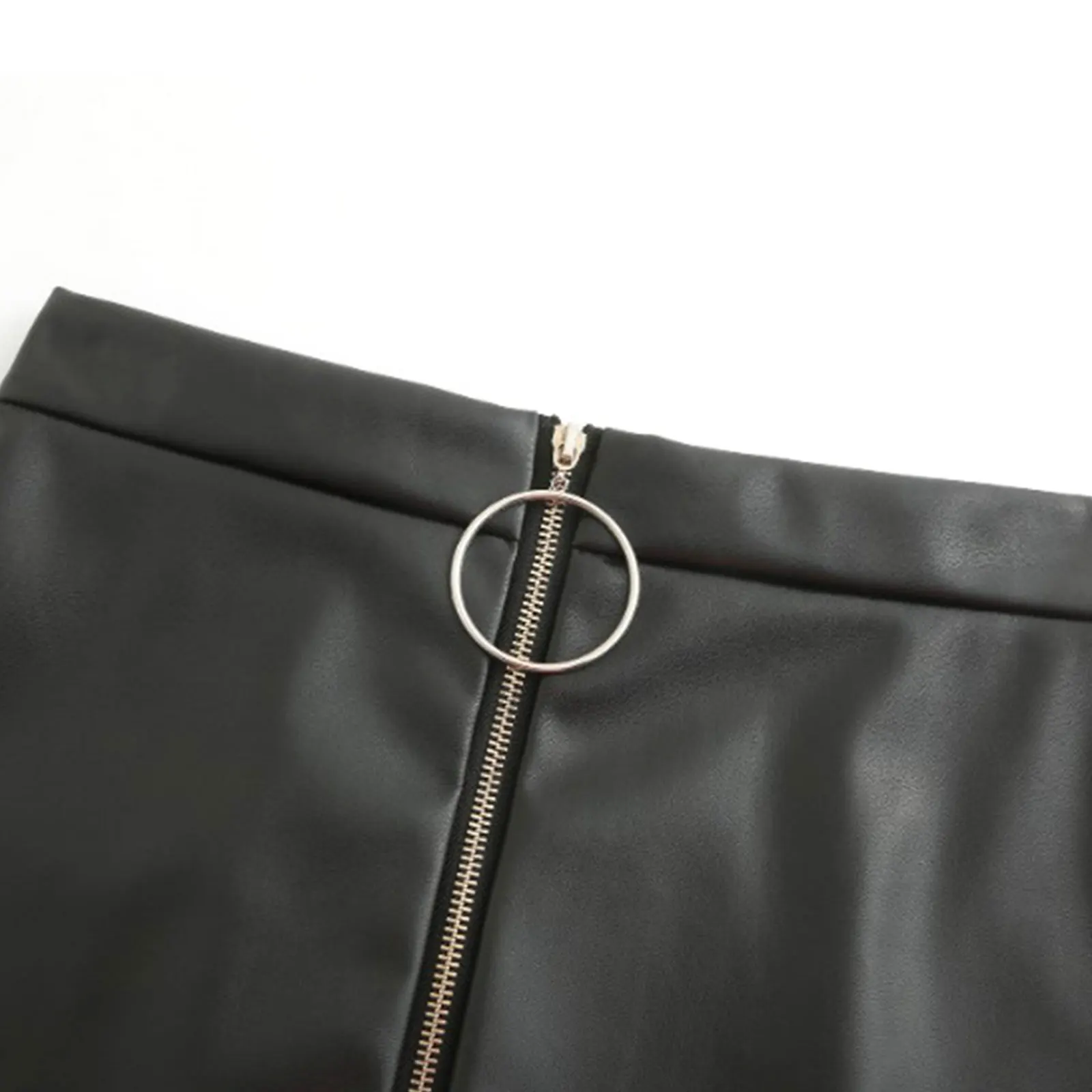 Чехол накладка из ПУ кожи юбки женские 2020 новое уплотнительное кольцо на молнии