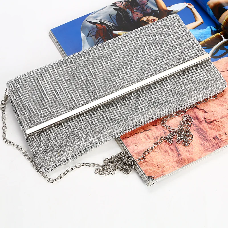 Инкрустированная бриллиантами Женская вечерняя сумка ручной работы женская на