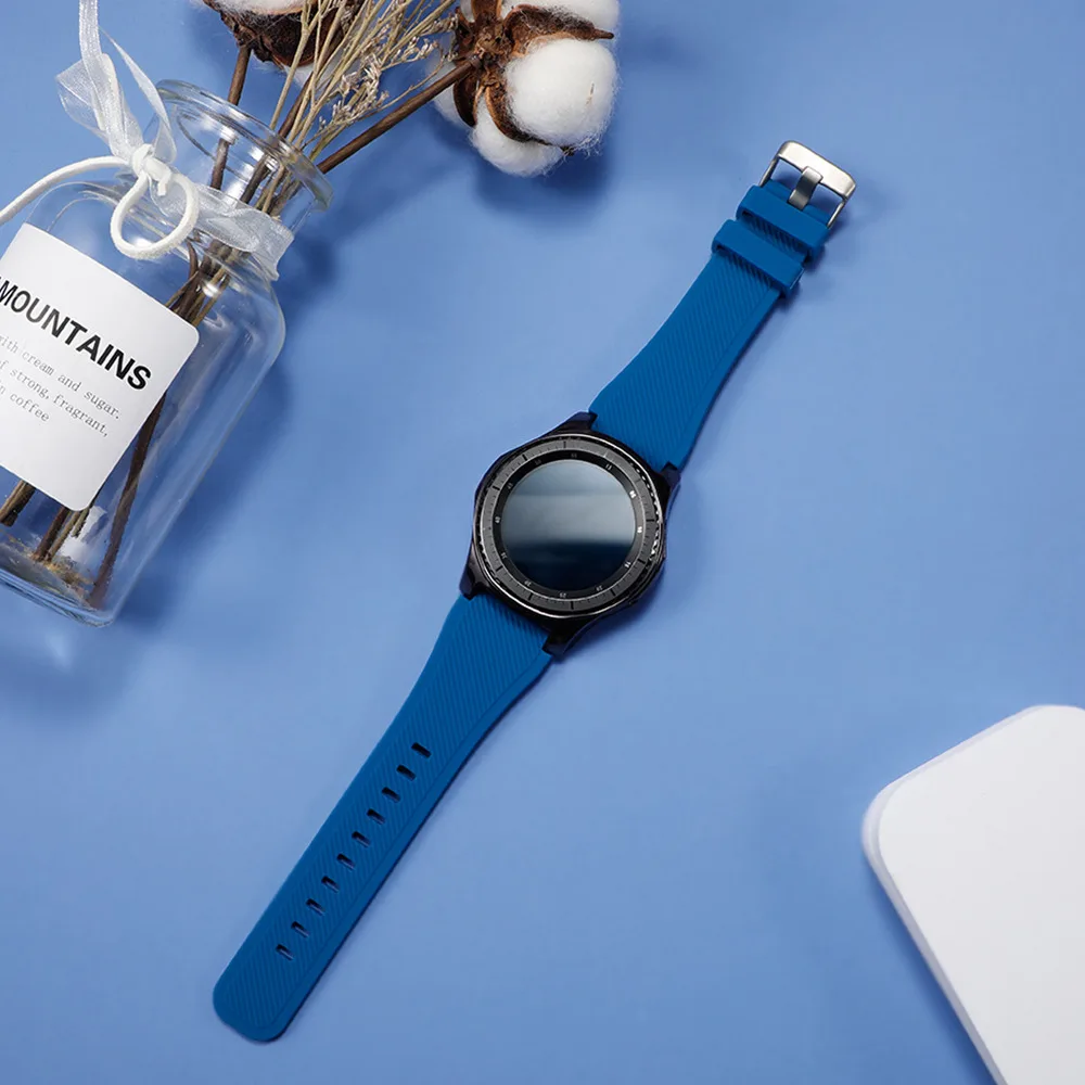 Чехол и защитный ремешок силиконовый для Samsung Galaxy watch 46 мм/42 мм Gear S3 Frontier band