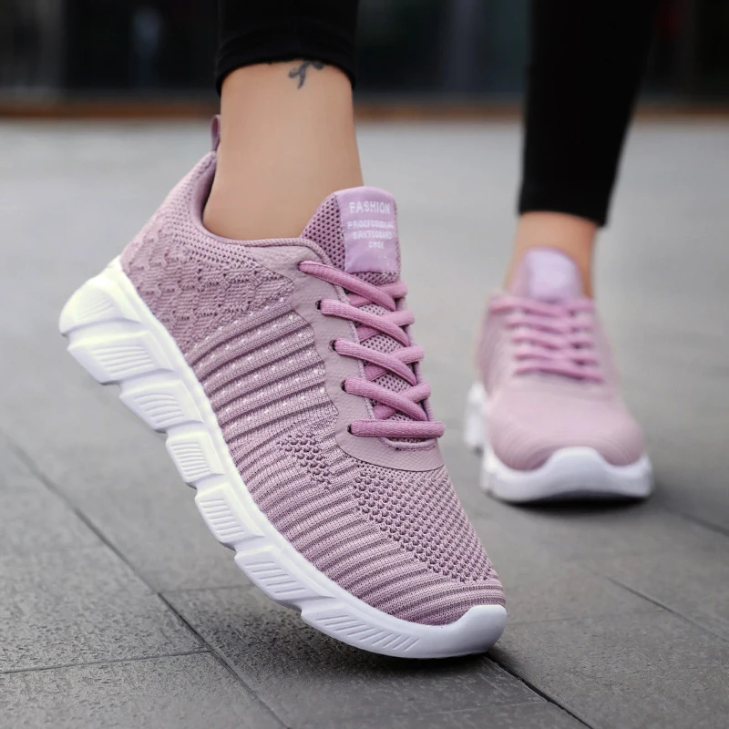 

Women Sneakers 2020 Fashion Light Running Shoes Breathe Mesh Casual Sport Shoes Women's Vulcanized Shoes Outdoor Walking Shoes