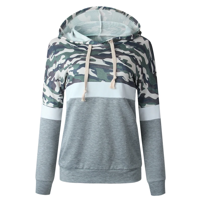 Толстовка Lossky Женская камуфляжный с длинным рукавом 2019|Женские толстовки и