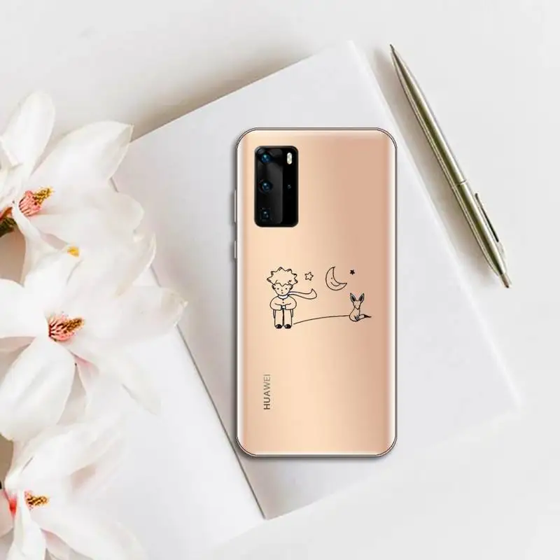 

Little Prince Phone Case Transparent for huawei honor P 40 30 20 lite Pro 10 i 8 9 x p smart 2019