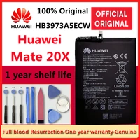100  Original HB3973A5ECW Hua Wei Phone Battery 5000mAh for Huawei Mate 20X Replacement Batteries Retail Package Free Tools