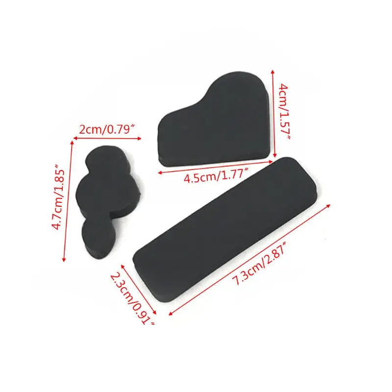 3 шт./компл. резиновый ластик для карандаша музыкальных нот корейские