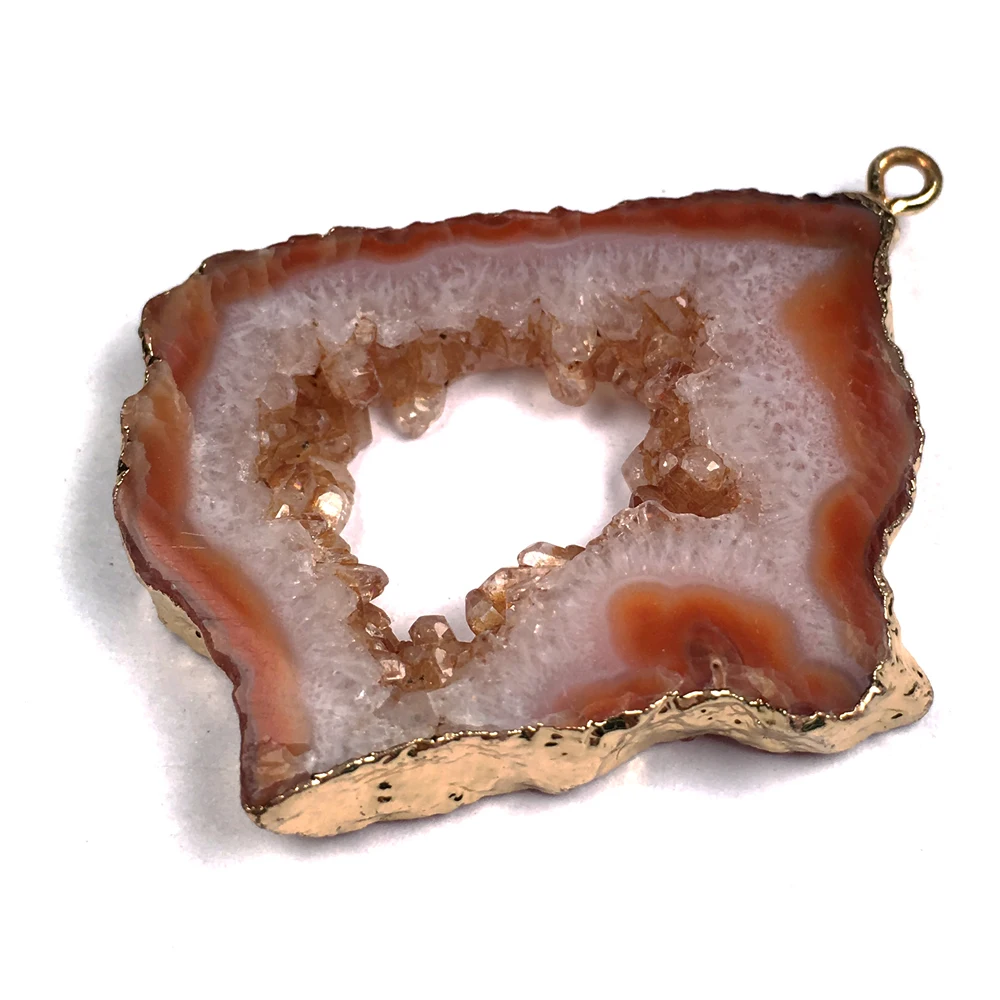 Натуральный камень агаты кулон неправильной формы кварцевый для изготовления