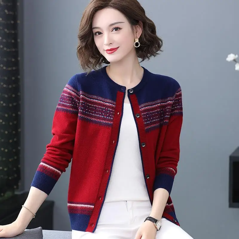 

2021 sweater women's coat spring women's knitted cardigan new national style loose long sleeve coat slim coat
