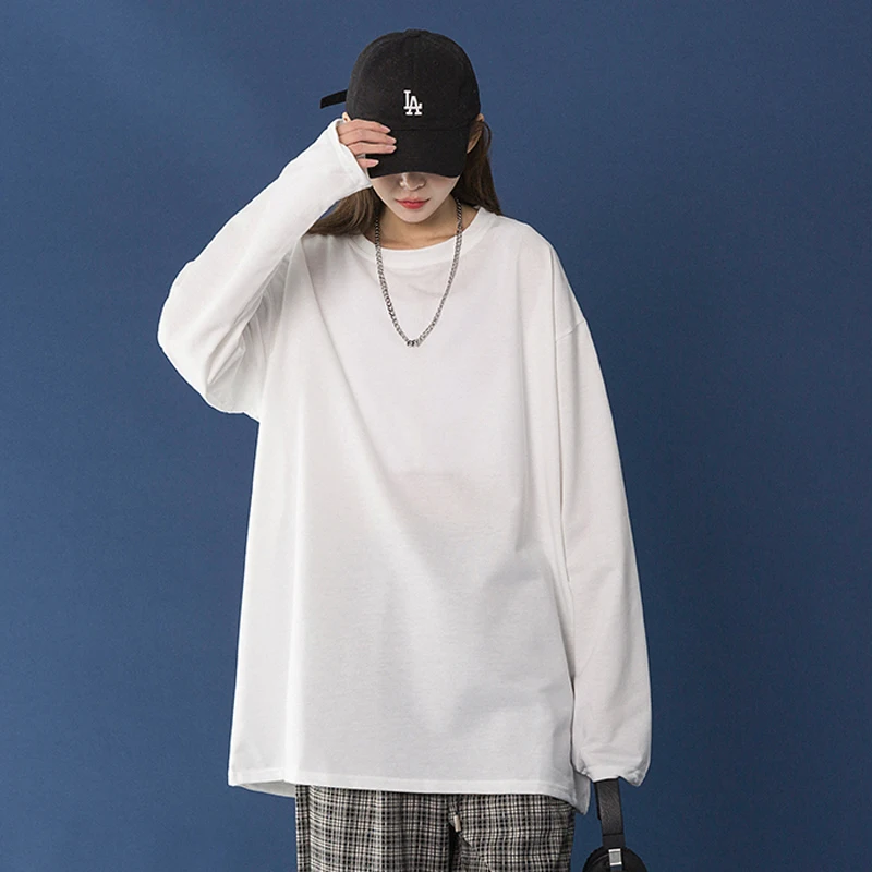 Разборчивого 2021 Осенняя футболка с длинными рукавами рисунком для женщин